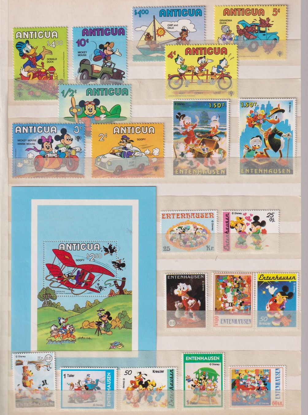 Tutti i francobolli: Lot Comics-Briefarken "Mickey Mouse" . Ungestempelt. – Usato da Koblenz venduto da Boerse6