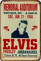 Rusty Blechschild-ELVIS P.MEMORIAL AUDIT - 30 x 40 CM