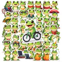 50 Aufkleber Sticker - Lustige Frösche