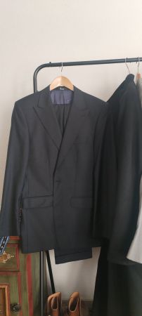 Costume homme bleu, idéal pour les grands. S-M. Laine