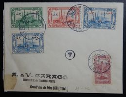 Türkei Brief mit Porto Kat.  39-42 gest. 1914 selten