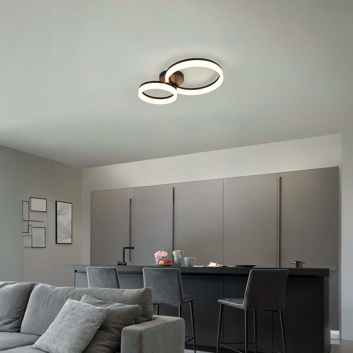 Kronleuchter & Deckenlampen: LED Deckenleuchte, Ringe, 51 cm x 33 cm – Neu (gemäss Beschreibung) aus Kreuzlingen von Smart-Light 1