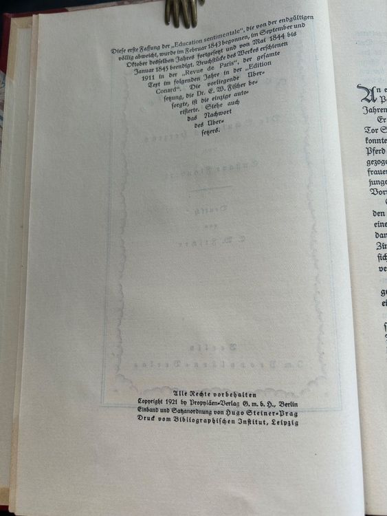 Livres: Gustave Flaubert, Jules und Henry, bibliophile Ausgabe, 1921 – D'occasion à Bern par Conradus 3
