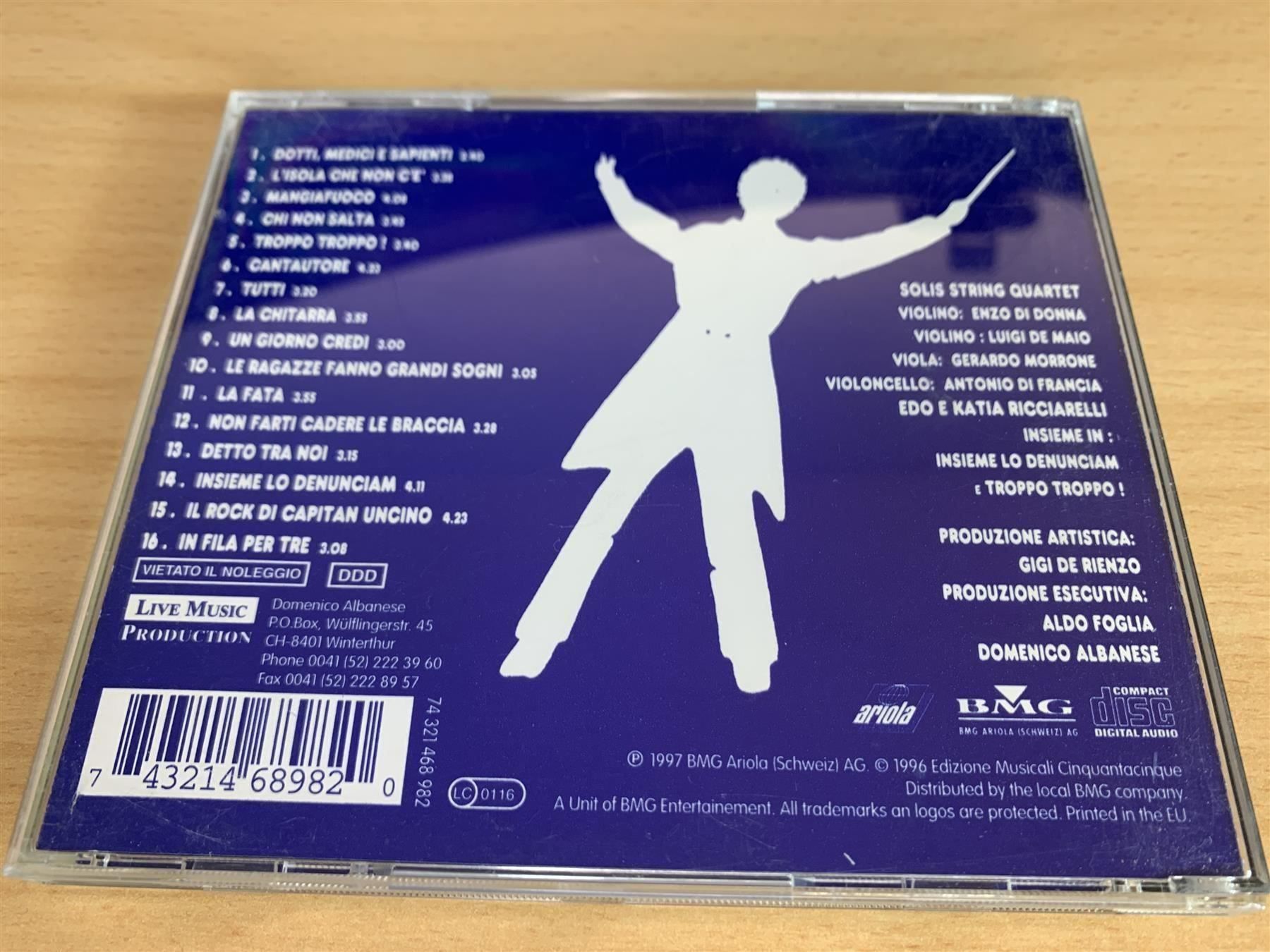 CD: Edoardo Bennato & Solis String Quartet – Rocklassik – Usato da Rikon im Tösstal venduto da Alpenmutz 1