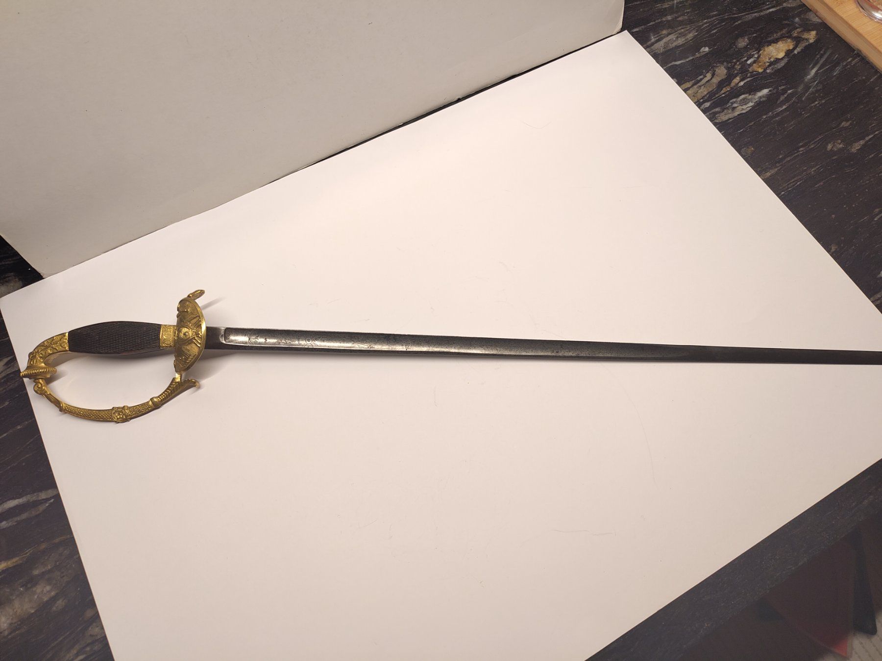 Sonstiges zum Sammeln & Seltenes: Épée d'officier époque restauration, vers 1820 – Gebraucht aus Choëx von aru_vs6m 1
