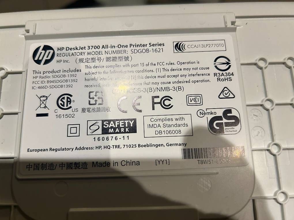 Stampanti: HP DeskJet 3700 All in One Printer – Usato da Menziken venduto da carstenbach13 2