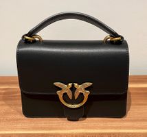 Pinko Mini Handtasche Schultertasche Schwarz neu & Unbenutzt