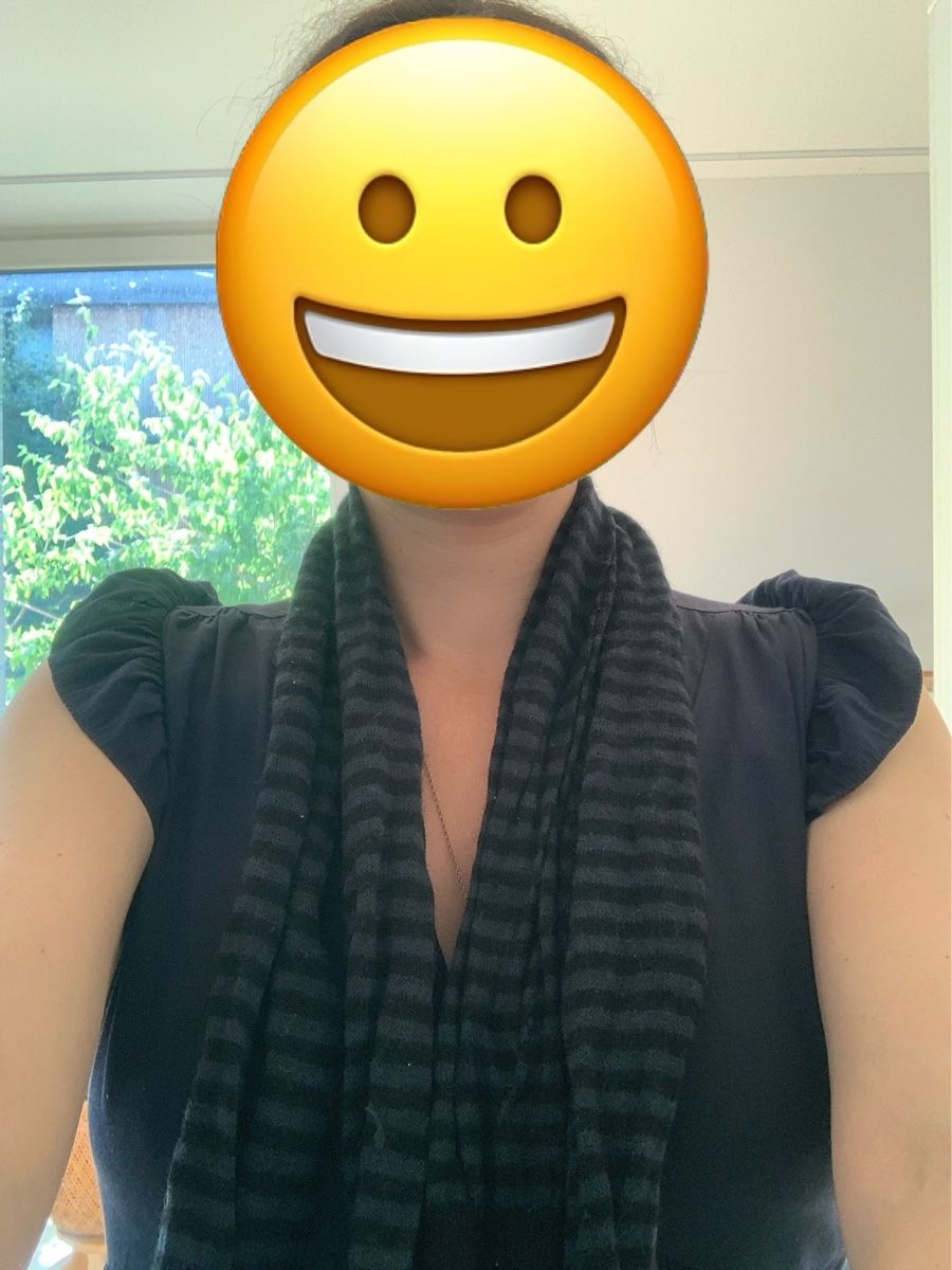 Foulards, Tücher & Schals: Scarf blue-black stripep – Neu (gemäss Beschreibung) aus Zürich von ama_k88c 1