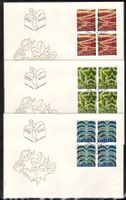 2012  3x FDC 4er  Sondermarke Weihnachten