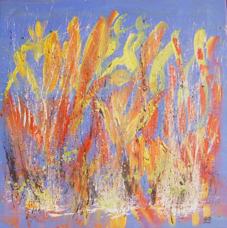 Tableaux: Gemälde: Blau-gelb – D'occasion à Fribourg par erw_68dx