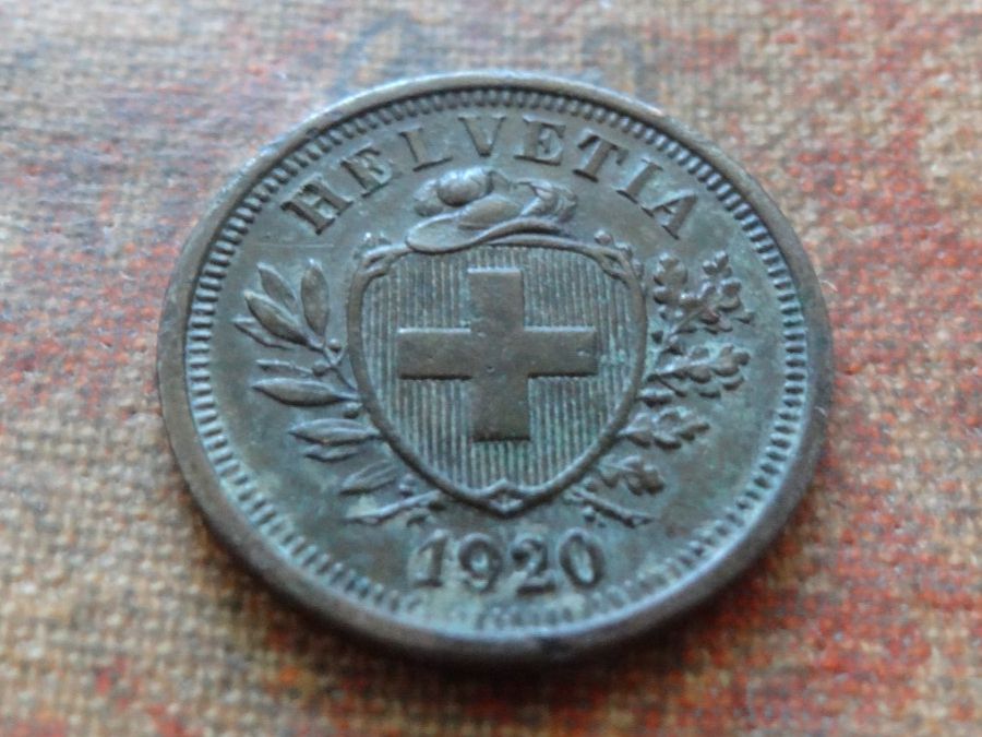 Tutti le monete: 1 Rp. 1920   (B) – Usato da Romanel-sur-Lausanne venduto da Swift13