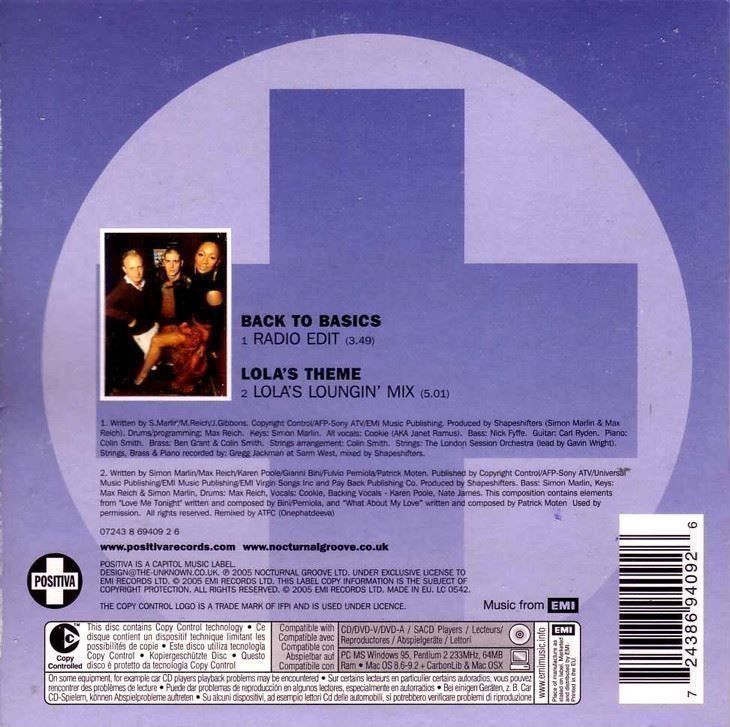 CDs: CD-Single: Shapeshifters - Back To Basic – Gebraucht aus Bern von MacBit77_chbe 1
