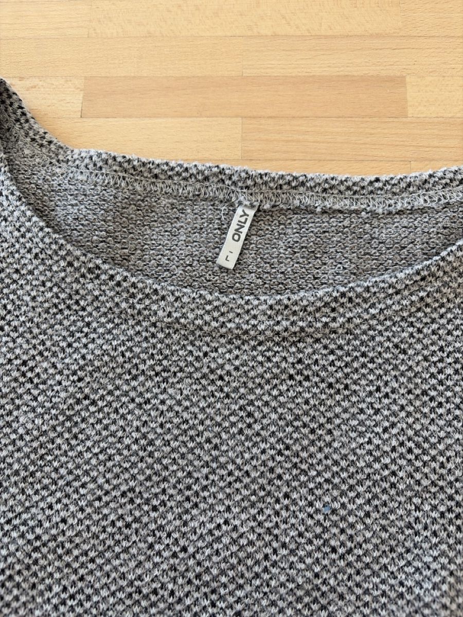Only Pullover & Sweatshirts: Only Strickpullover, grau meliert, Gr. L, Herbst-Sale! – Gebraucht aus Galgenen von Hawaii021 1