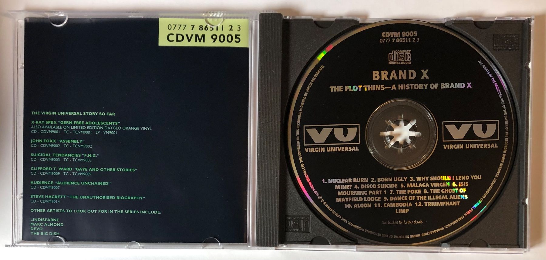 Schallplatten: BRAND X - THE PLOT THINS – Gebraucht aus Poliez-Pittet von Newtown-Records 2