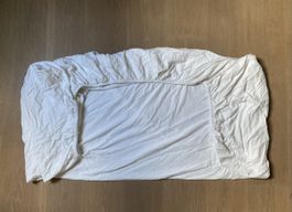 Neues nie benutztes weisses Fixleintuch , 140x200cm