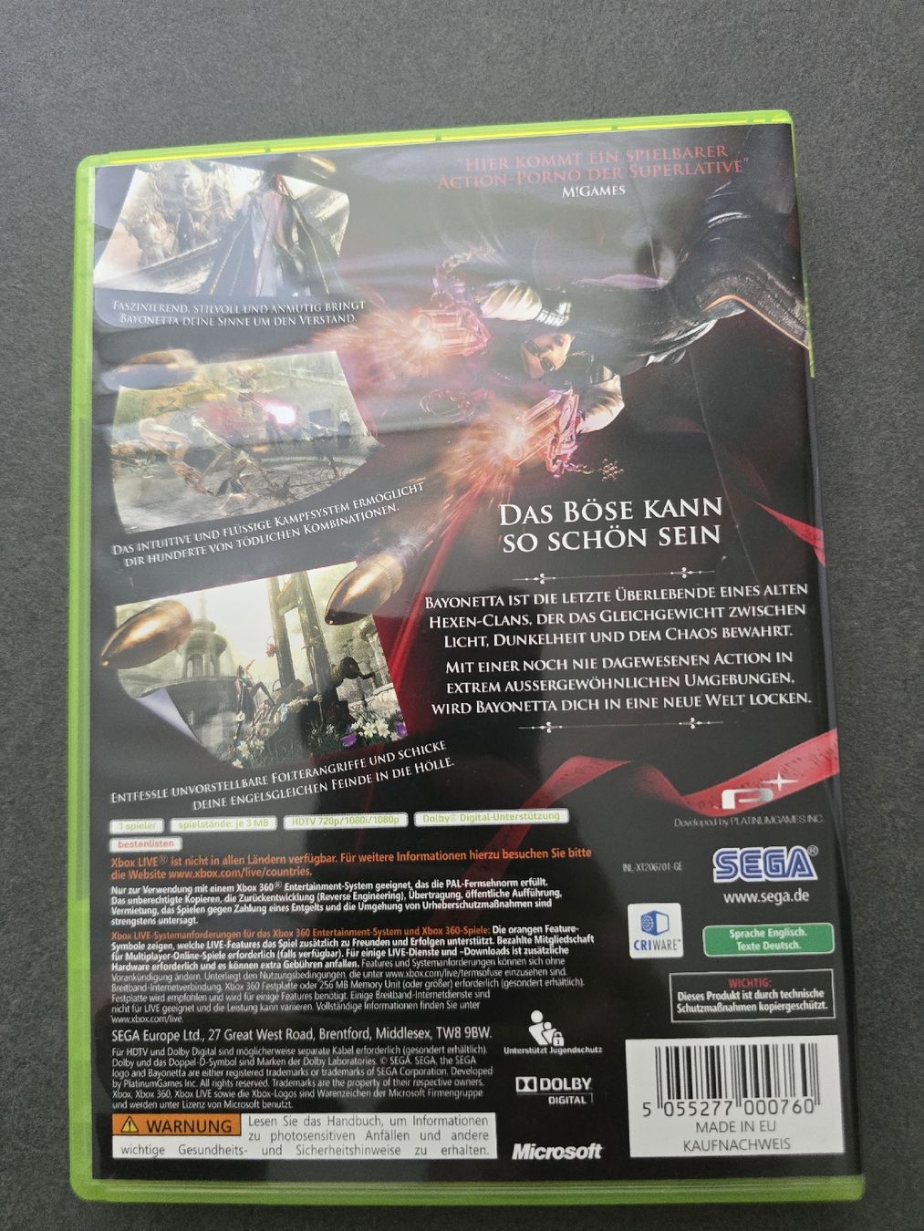 Microsoft Spiele: Bayonetta Xbox 360 – Gebraucht aus Füllinsdorf von master_mind 1