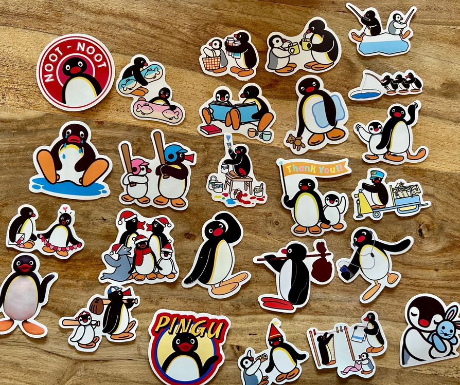 Sticker Pinguin Pingu, 25 Stück (Neu und originalverpackt) in Geneve ...