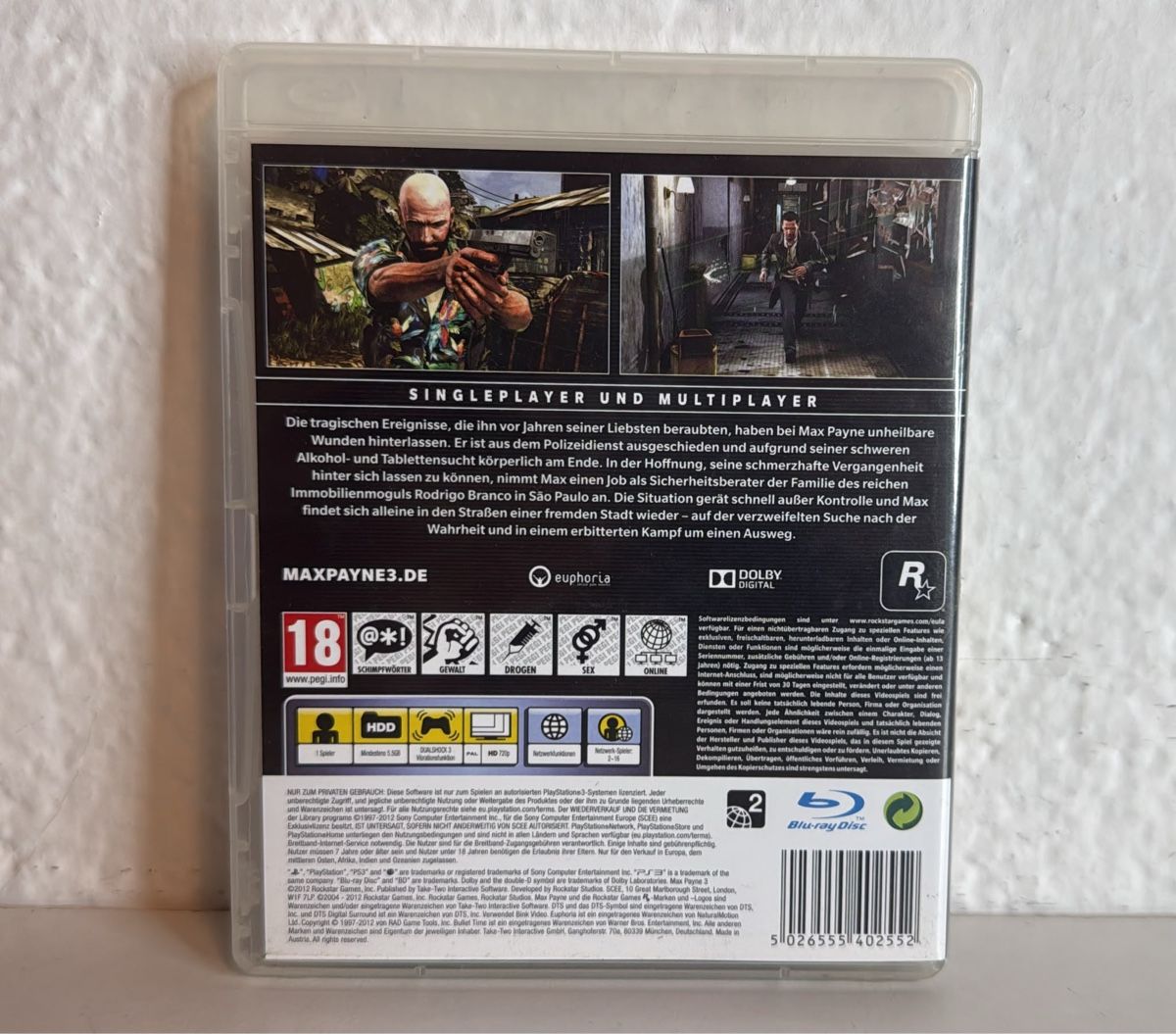 Sony Spiele: Max Payne 3 for Sony PlayStation 3 – Gebraucht aus Ehrendingen von bubulence 1