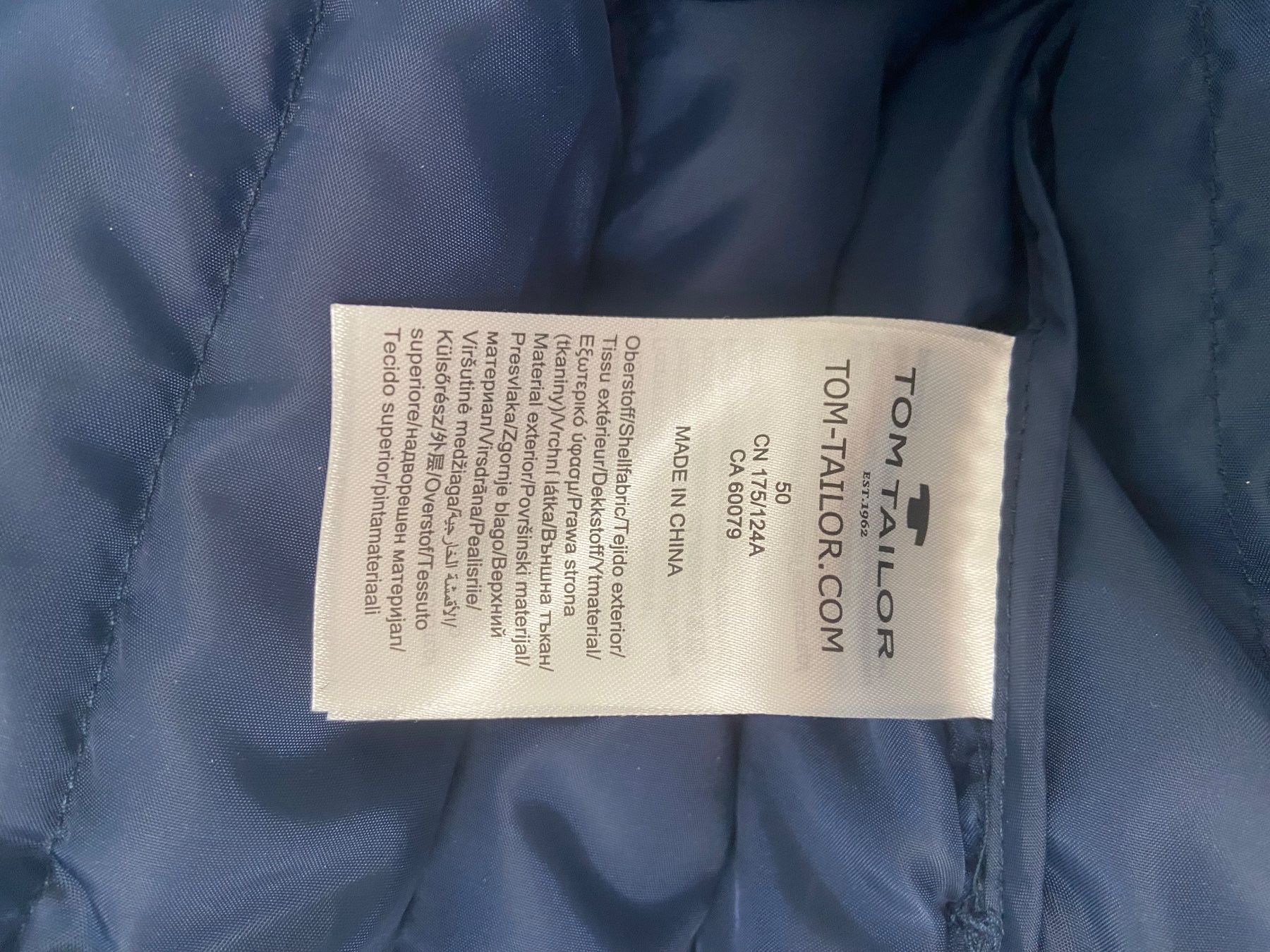 Tom Tailor Giacche: Stepp Jacke neu Gr. 50 Tom Tailor blau Lightweight – Nuovo e nell'imballaggio originale da Luzern venduto da waterfront1 4