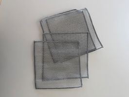Edelstahl-Scheuertücher, neu. 4 Stück