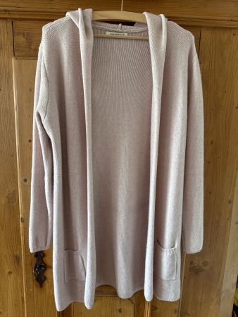 Strickjacke mit Kapuze, Damen, Grösse M, mit Wolle