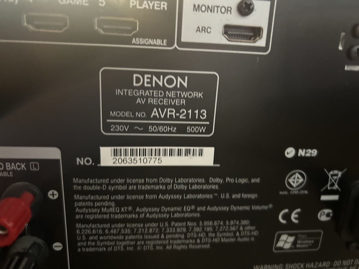 Denon Ricevitori: Denon AVR-2113 Multimedia Reciever Network – Usato da Waldkirch venduto da inf_b8rk 3