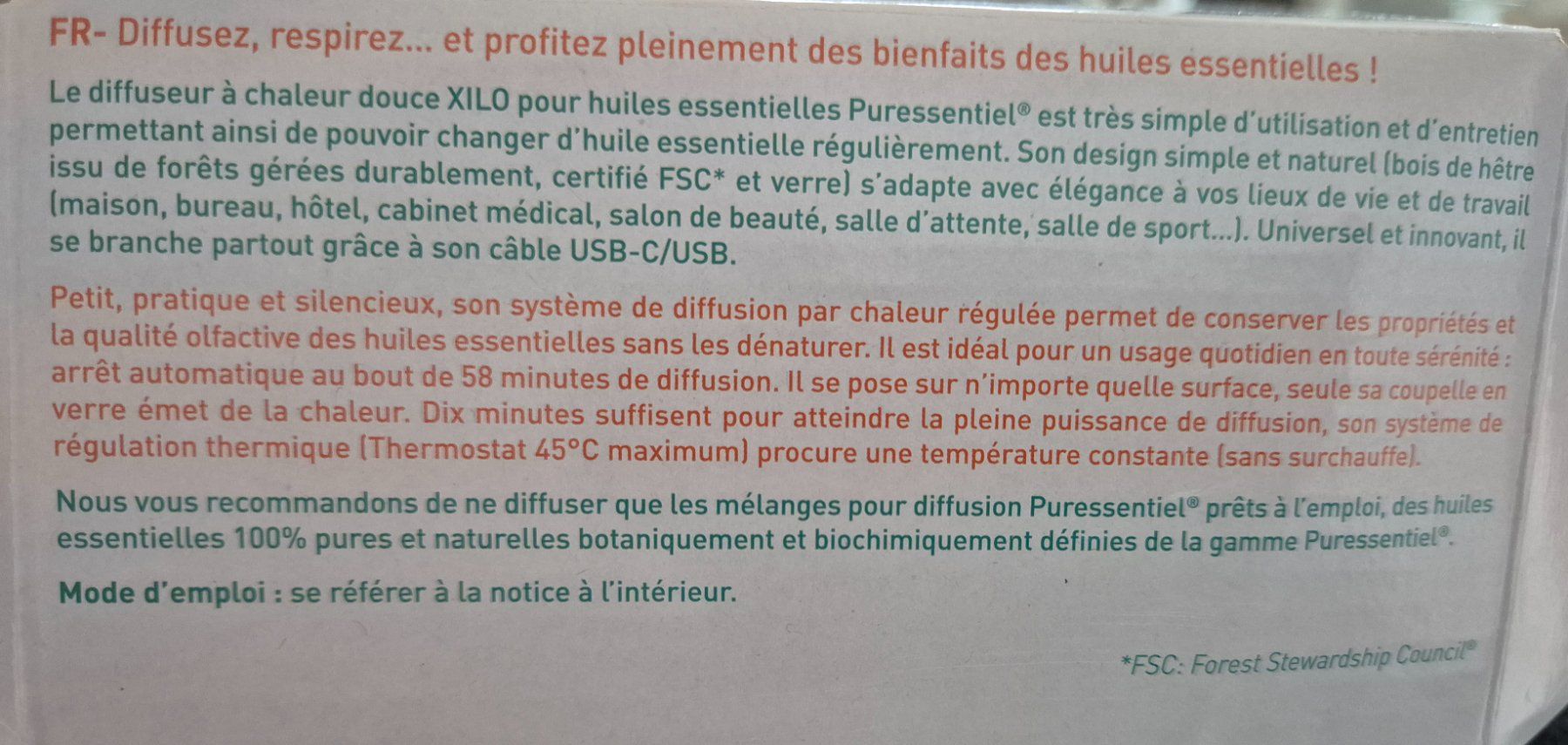 Diffusori di oli essenziali: Puressentiel Diffuseur Chaleur Douce XILO+Huile Offerte! – Nuovo (secondo la descrizione) da Neuchâtel venduto da simbajoyce123 1