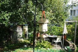 Metallständer ideal z.Aufhängen v.Blumenampeln o.Vogelhäuser