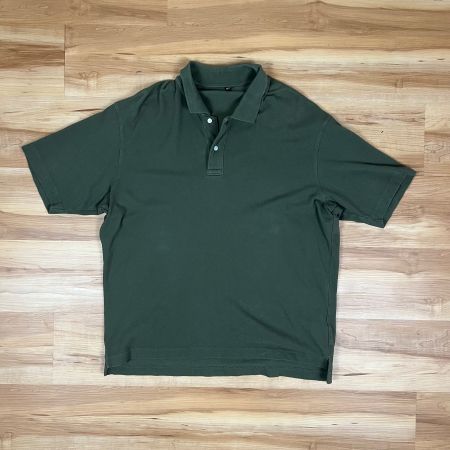 Vintage Oversized Poloshirt Olive