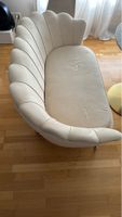 Mutoni velvet Shell sofa, 2 places