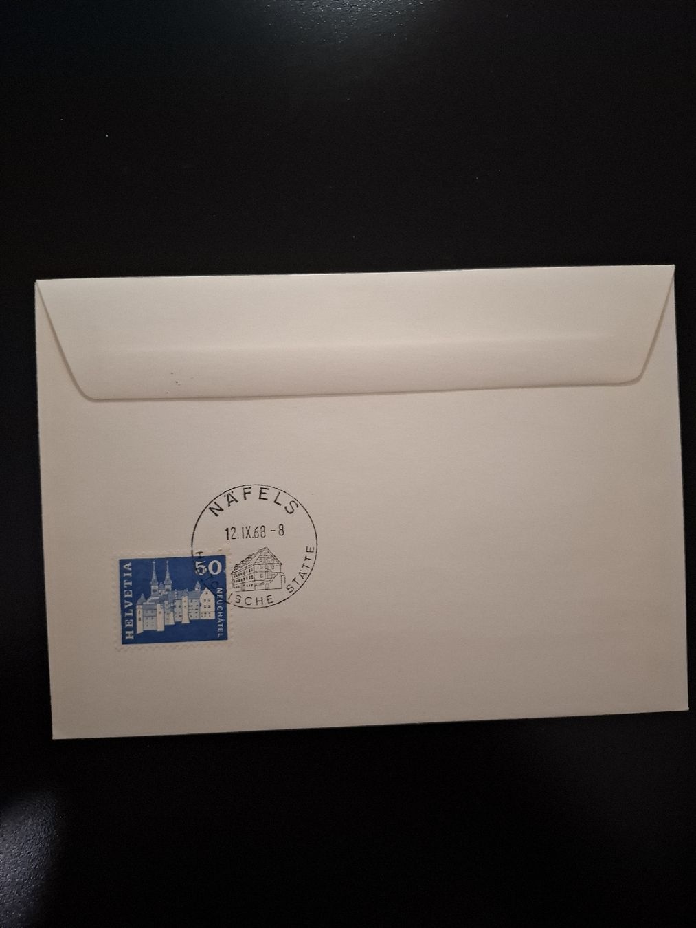 Tutti i francobolli: R-Brief NÄFELS 12.9.68 Drucksache  – Usato da Basel venduto da Swiss_phil_Auktion 1
