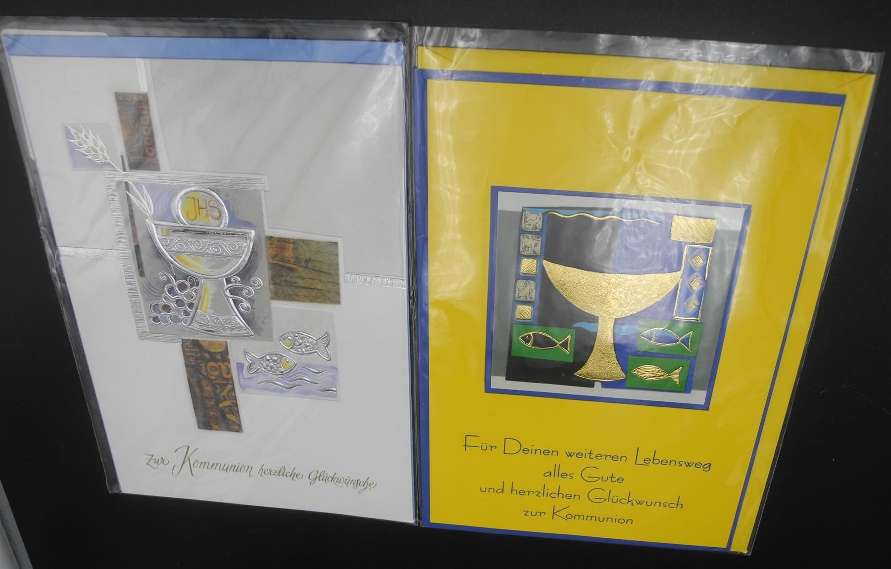 Cartoline: 4 Kommunionkarten, Nr. 308 – Nuovo e nell'imballaggio originale da Kottwil venduto da Crazyrolf 3