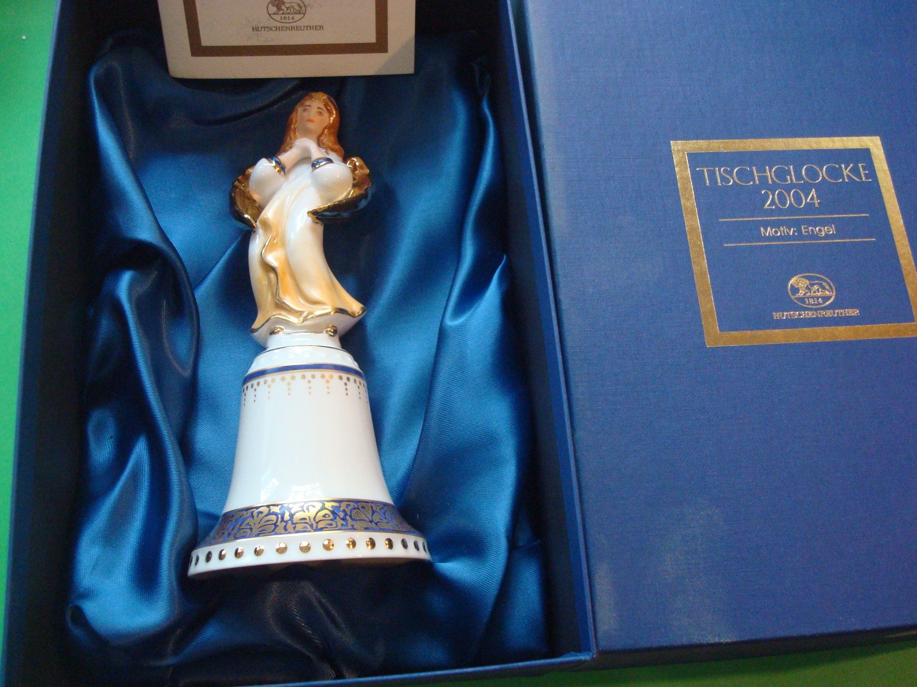 Hutschenreuther Glocken & Treicheln: Hutschenreuther Tischglocke 2004, Engel – Neu und originalverpackt aus Riehen von Baerewaegli