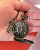 Taschenuhr mit Springdeckel, hochglänzend inkl. Kette