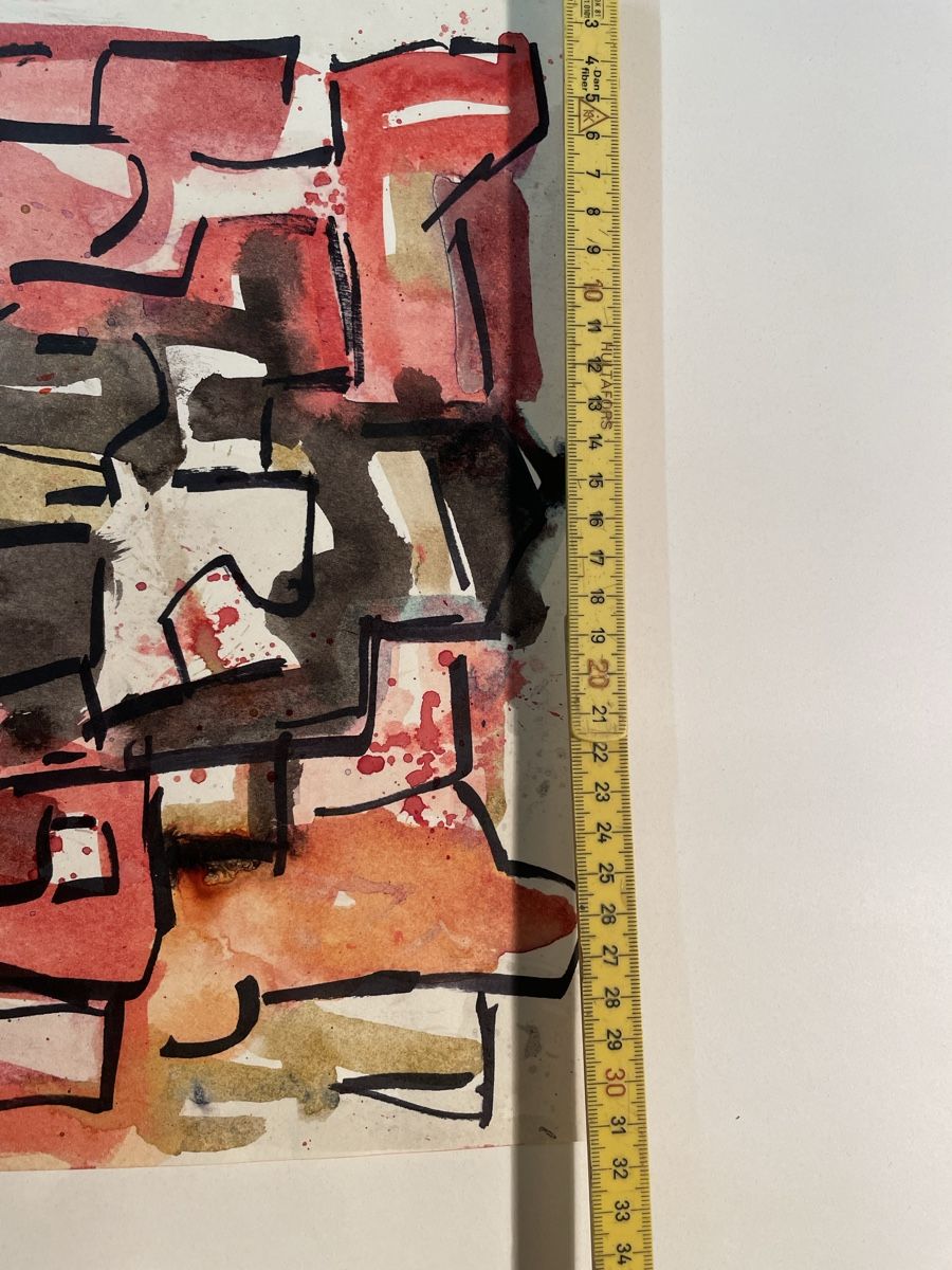 Dipinti: Expressives Aquarell, signiert – Usato da Hindelbank venduto da chinok01 3