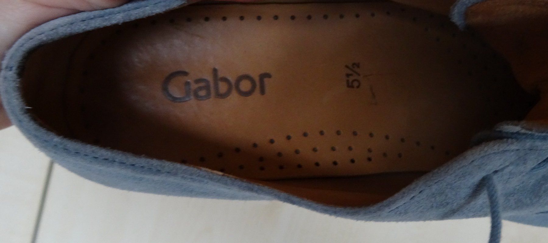 Gabor Scarpe da donna: Gabor Sommer Schuhe hellblau Gr. 5.5 – Usato da Speicher venduto da Metoyou11 3