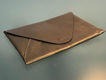 Goldene Abendtasche Clutch Lederoptik Briefumschlag