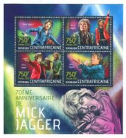 Block "The Rolling Stones. Mick Jagger". Zentralafrikanische