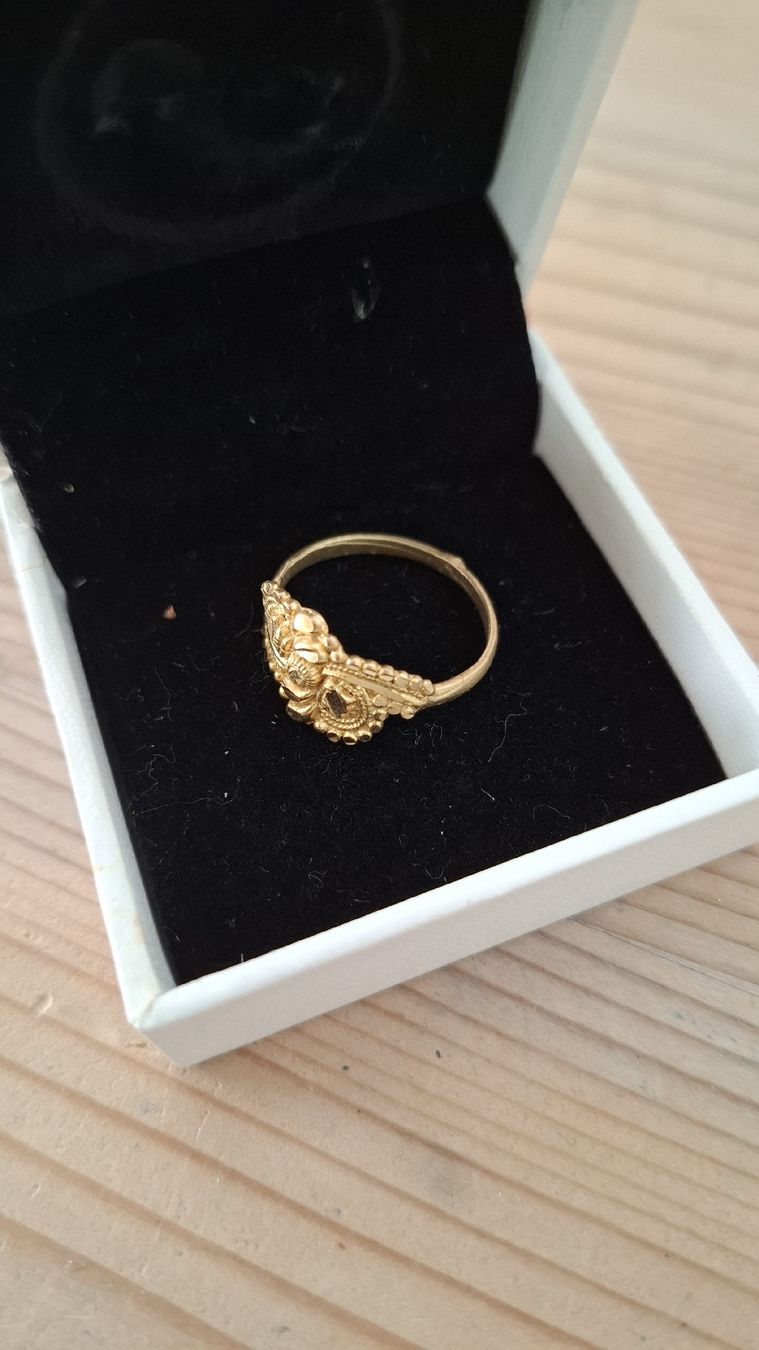 Anelli:  Goldring im Jugendstil-Design – Usato da Buochs venduto da regenbogen7365 2