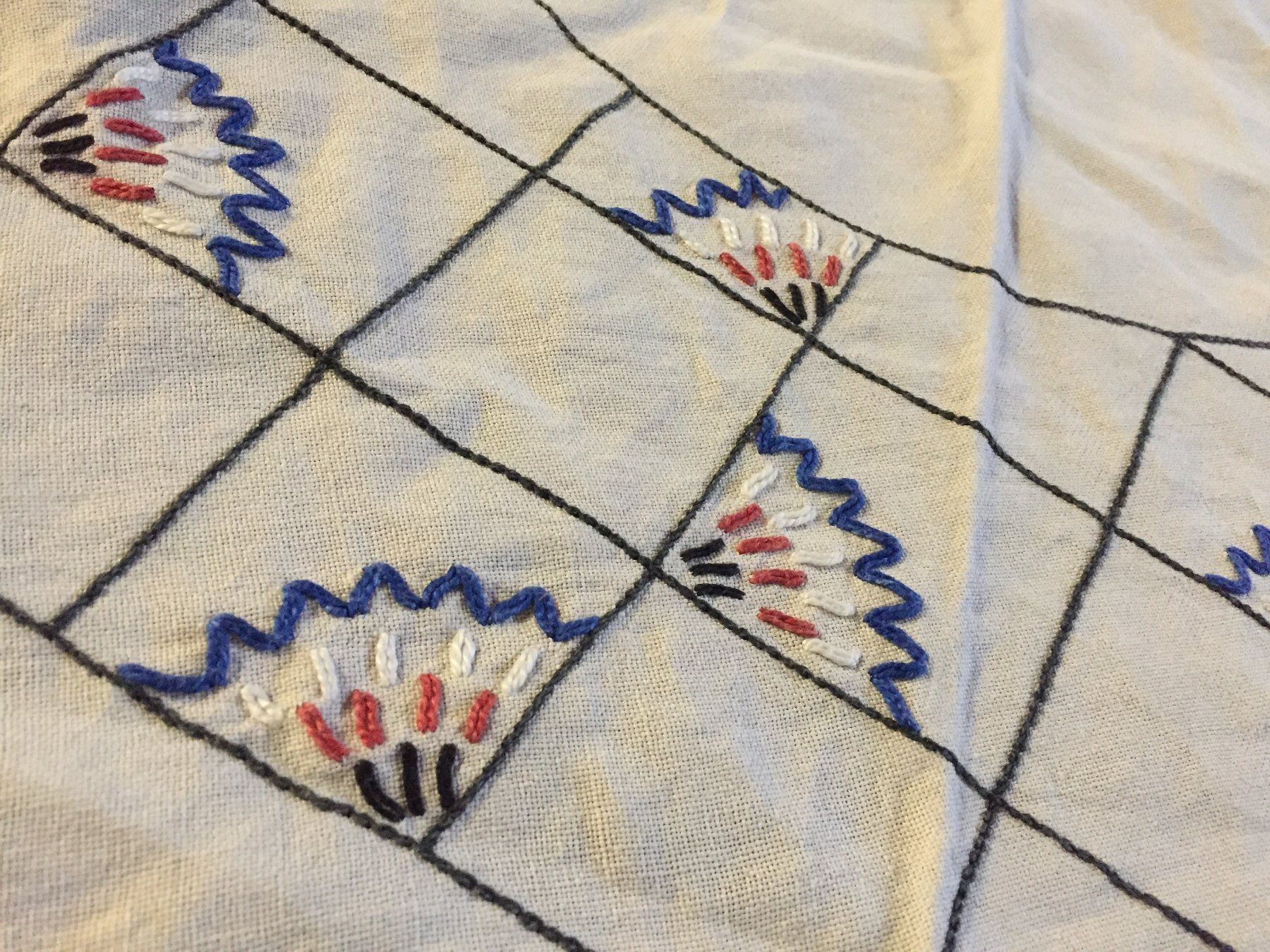 Coperte: Vintage Tischdecke Decke Handarbeit – Usato da Schaffhausen venduto da vintageville 3