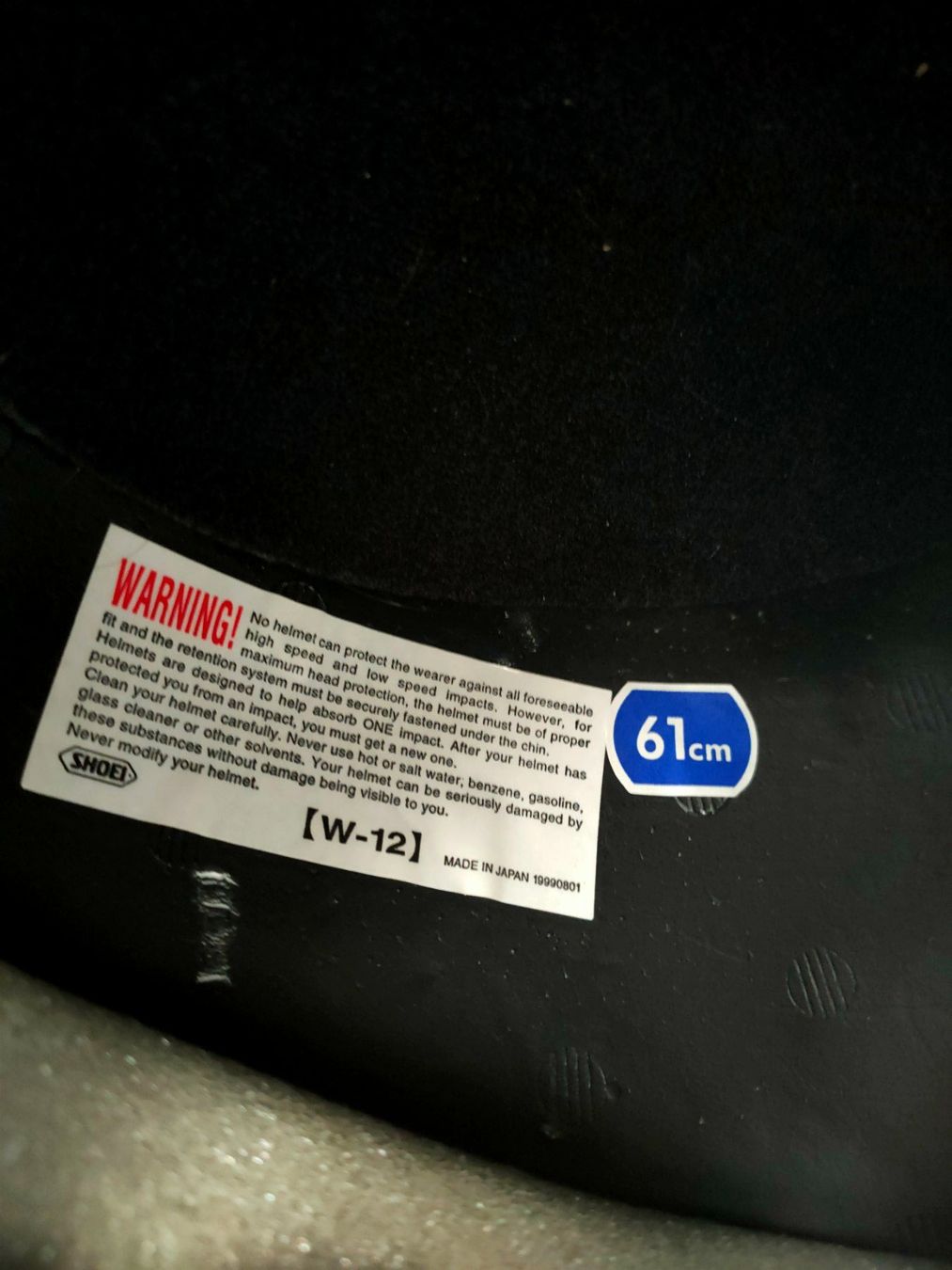 Shoei Helme & Visiere: SHOEI Motorradhelm , schwarz matt , 61 cm – Neu (gemäss Beschreibung) aus Ormalingen von maite06 2