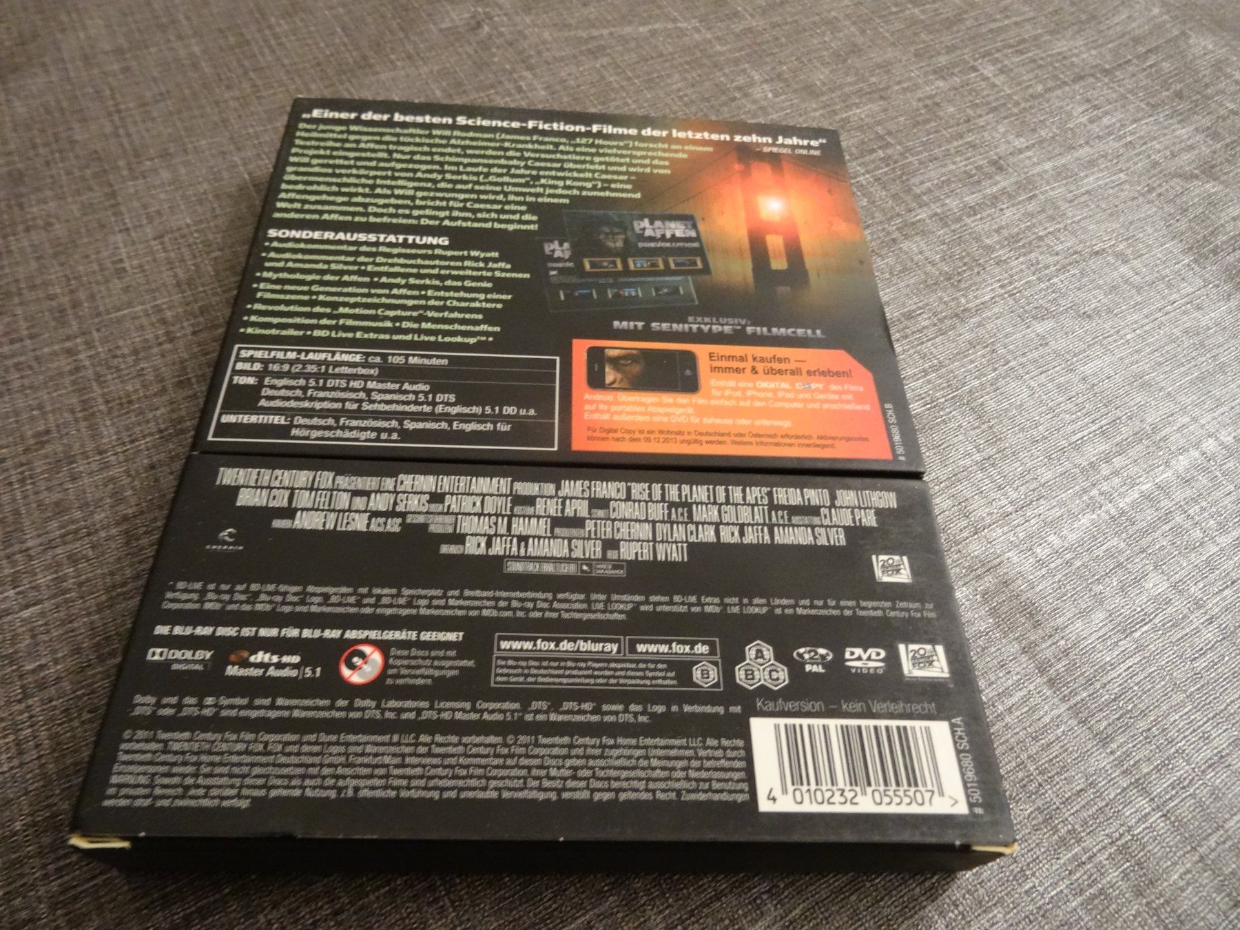 Alle DVDs: Planet der Affen: Prevolition Blu-ray Spezialversion – Gebraucht aus Olten von Disc-Verkauf 1