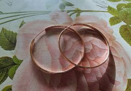 Creolen Roségold-plated Neu ungetragen