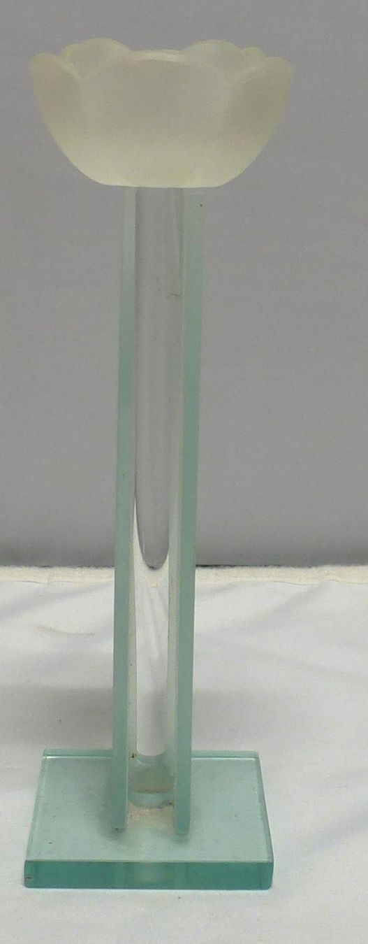 Portacandele: Kerzenhalter Glas-Rose – Usato da Murgenthal venduto da B.StM 2