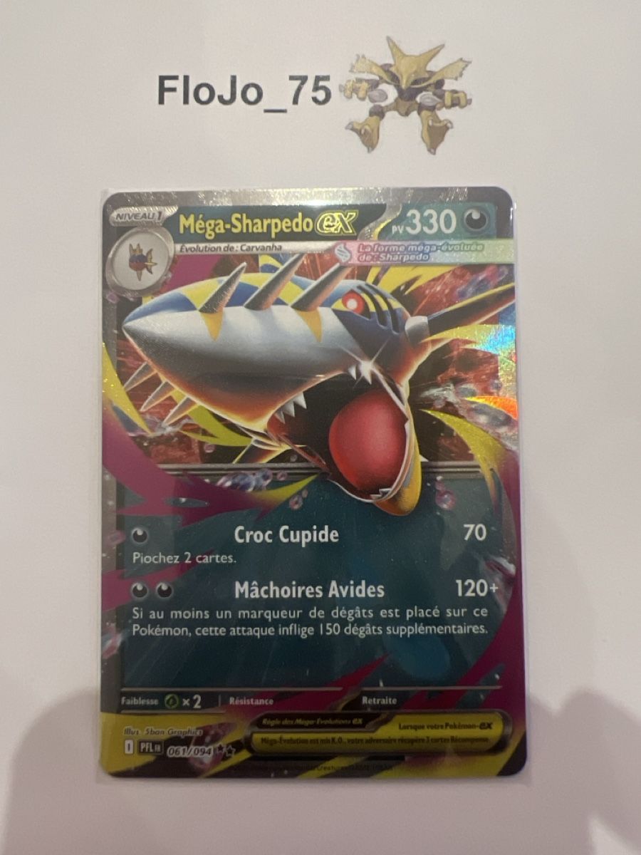 Pokémon Sammelbilder & Trading cards: Méga-Sharpedo ex 61/94 - FRA – Gebraucht aus St-Blaise von FloJo_75