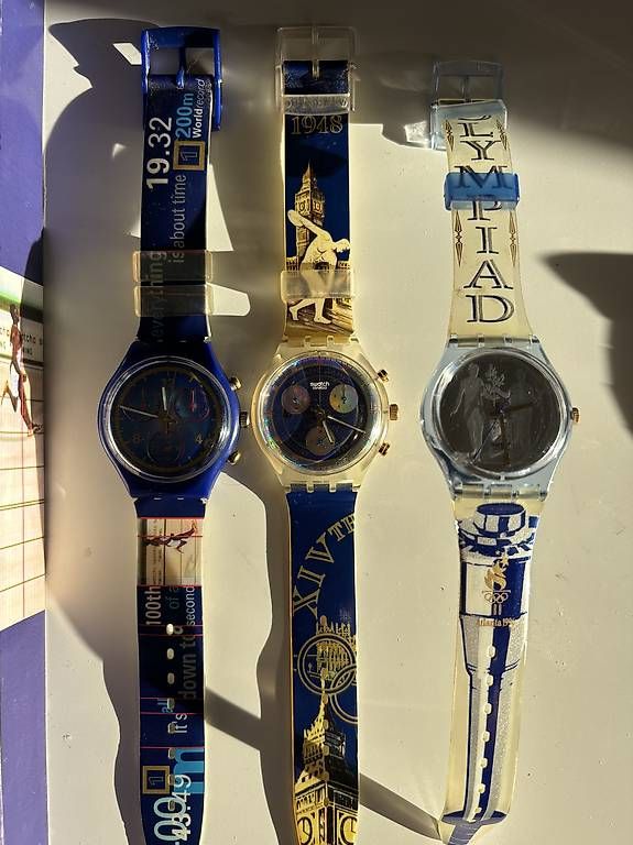 Swatch Orologi: 3 Swatch Uhren Olympia – Usato da Winterthur venduto da bungy192 2