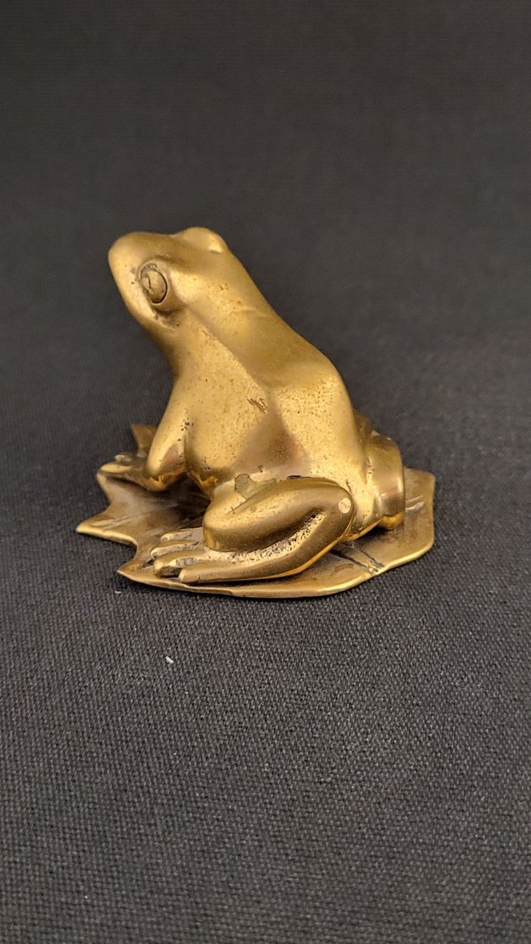 Statuette: Messing-Frosch – Usato da Basel venduto da spinne02 4