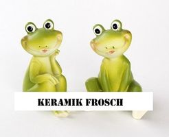 Keramik Frosch (2Stk.)