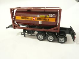 H0 AUFLIEGER MIT BERTSCHI CONTAINER NEU (A)