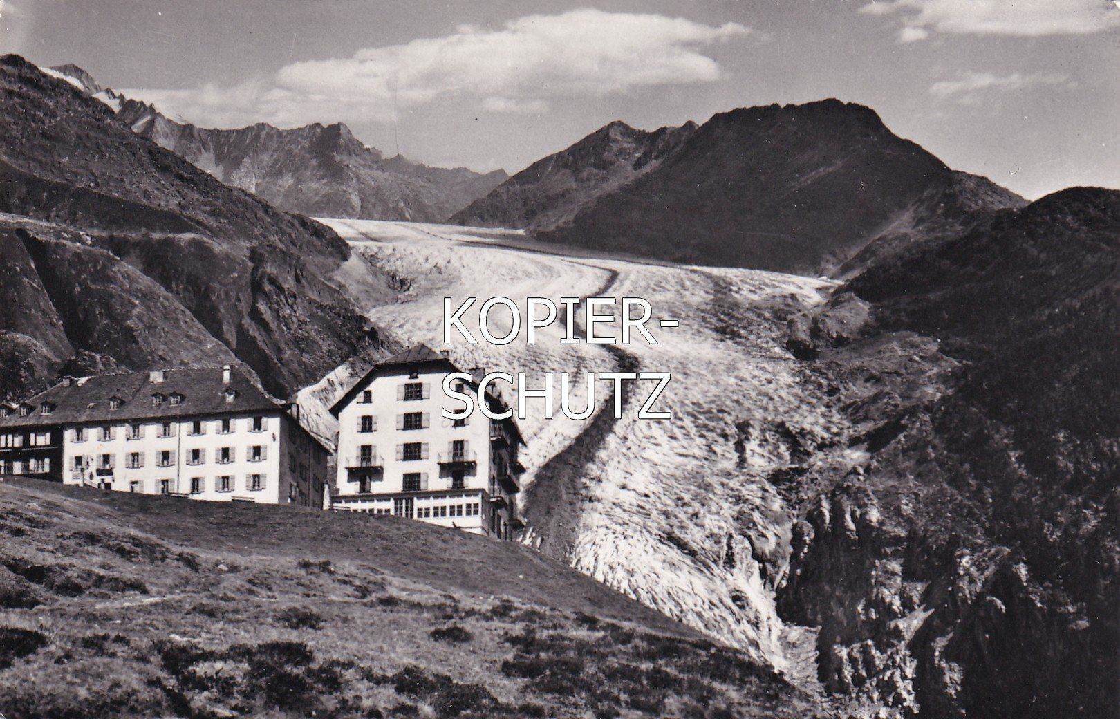 Cartoline postali: Hotel Belalp ob Brig, Aletschgletscher /mp – Usato da Hombrechtikon venduto da Rudolf07